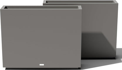 Veradek Block Series Span Plastic Planter - Tall Rectangular Planter for Indoor or Outdoor Patio/Porch | Durable All-Weather with Removable Insert Bucket | Modern Design for Plants, Flowers, Garden