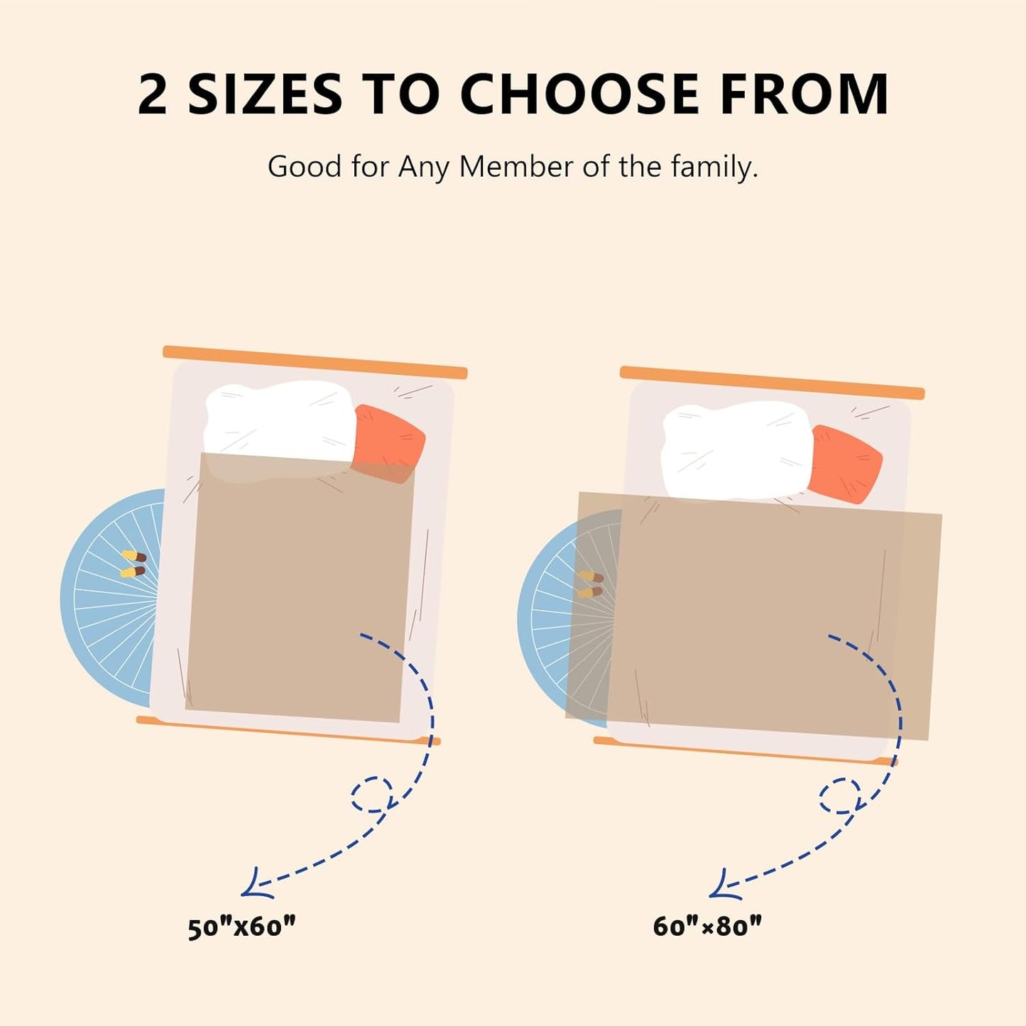 L'AGRATY Chunky Knit Blanket Throw: 60''x80'' Chenille Chunky Knitted Throw Blanket for Bed Couch - Handmade Thick Big Cable Knit Blanket - Large Crochet Rope Blanket for Home Decor(Tan)