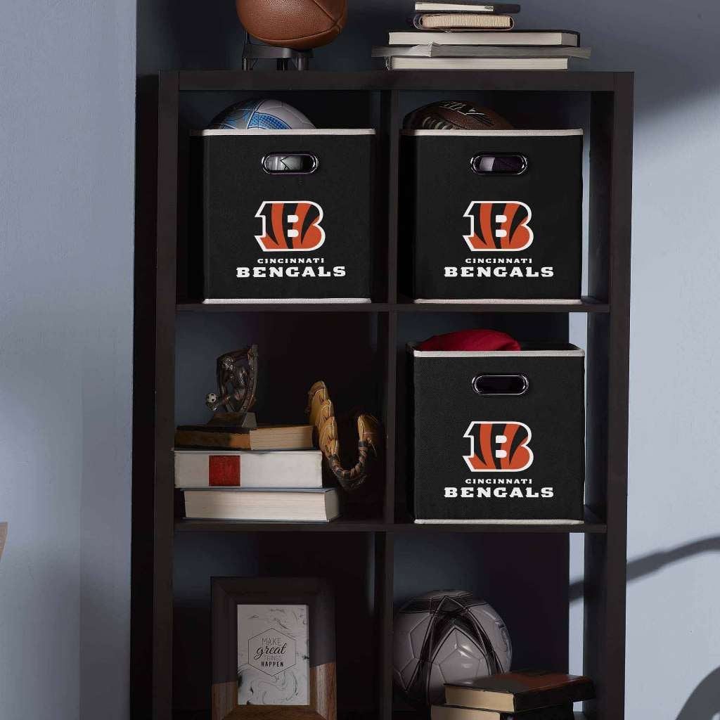 Franklin Sports NFL Cincinnati Bengals Collapsible Storage Bin