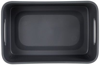 TATAY Baobab Multi-purpose Storage Basket Medium with Capacity for 5 Litres, Grey Anthracite, 18.1