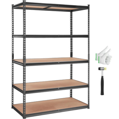 VEVOR Storage Shelves 5-Tier Adjustable 2000 lbs 48"x24"x72" Shelving Unit