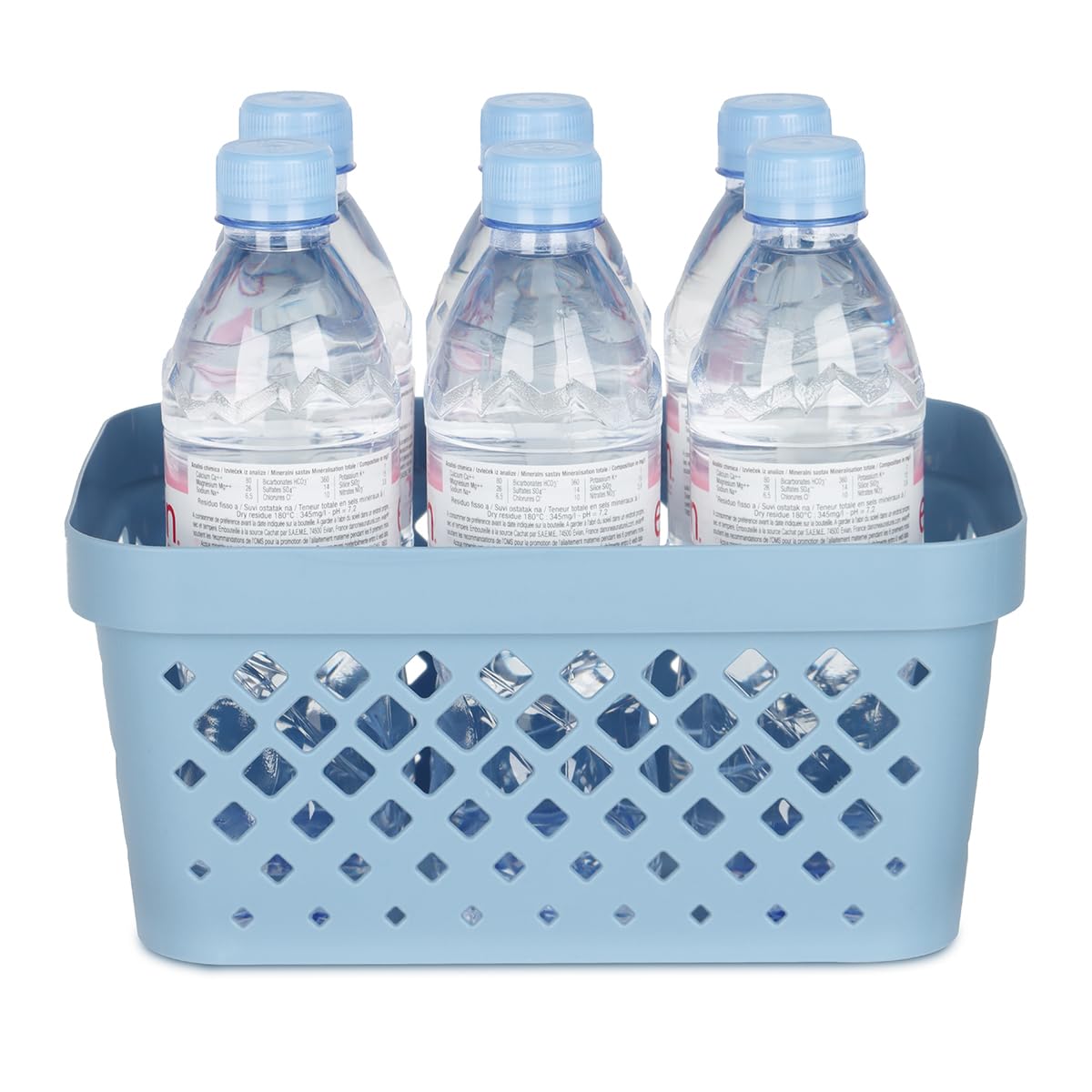 Glad Plastic Baskets for Organizing, Set of 6 | Pantry Storage for Under Counter, Linen Closet, and