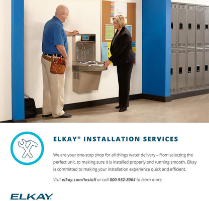 Elkay EZS8L ELKAY COMMERCIAL Wall Mount Cooler ADA Light Gray Granite
