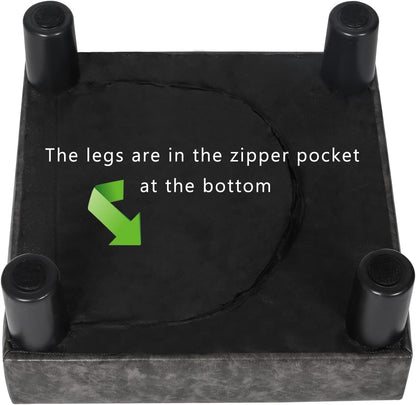 Joveco Small Footstool PU Leather Ottoman Square Footrest Stool Modern Padded Seat Chair for Living Room Bedroom Couch Dogs (Gray)