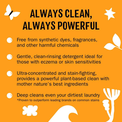 Molly's Suds Original Laundry Detergent Powder | Clean Laundry Detergent Powder for Sensitive Skin | Simple, Effective Ingredients, Stain Fighting | 240 Loads (Citrus Grove)