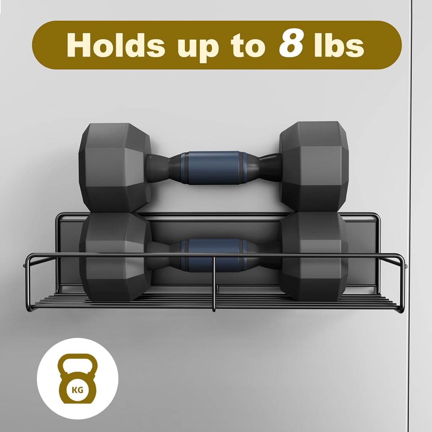 4 Pack Magnetic Spice Rack for Refrigerator, Magnetic Shelf Fridge Organizer for Kitchen Storage, Black