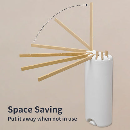 Wall Mounted Clothes Drying Rack Tripod,Foldable Drying Rack,Wall Mounted Drying Rack Clothing,Over The Door Drying Rack for Laundry Bedroom Household Wooden