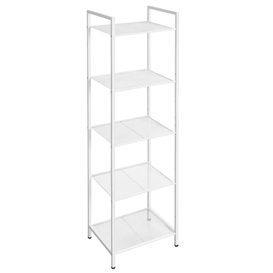 SONGMICS 5-Tier Storage Rack, Bathroom Shelf, Extendable Plant Stand with Adjustable Shelf, for