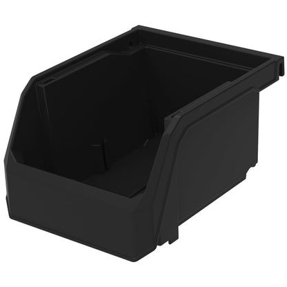 ReadySpace Extra-Small Stackable Plastic Storage Bins, 12-Pack, Black