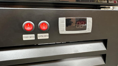 Commercial 3-Door Display Refrigerator, 49.8 cu.ft, LED Lighting, Dynamic Cooling, ETL Listed, Black GDC-42