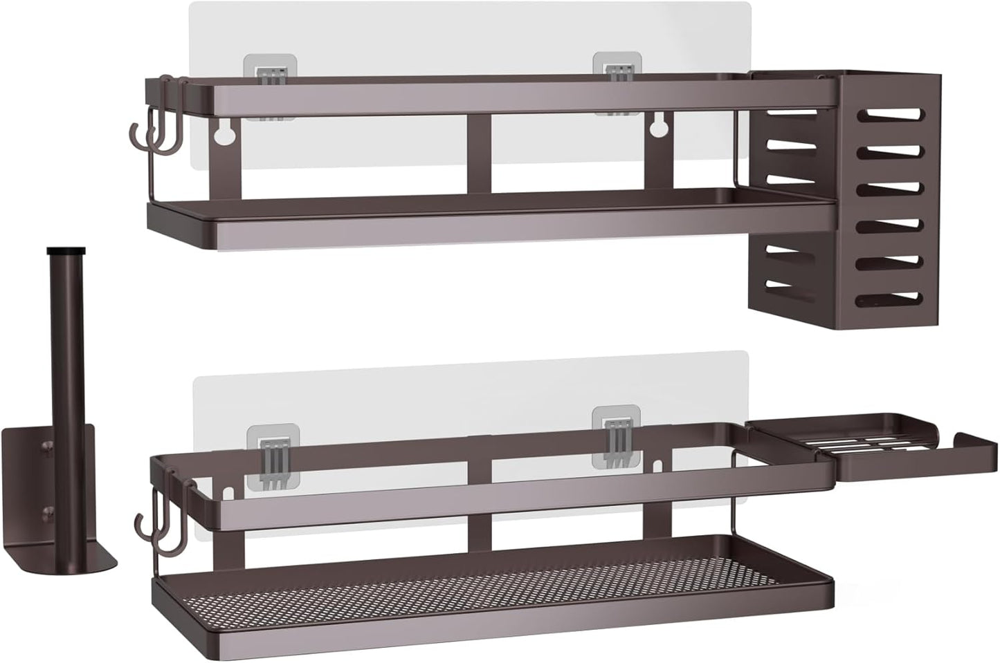 PUSDON Metal Wall Hanging Basket 2 Packs DIY Suitable for Multiple Scenes - Middle Bronze Guardrail Suit