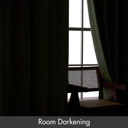 MIULEE Velvet Curtains Sage Green Thermal Insulated Blackout Curtain Drapes for Bedroom Living Room Darkening 108 Inches Long Curtains Panels Rod Pocket Set of 2