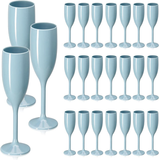 XUWAIDSGN Acrylic Champagne Flutes Toasting Glasses Unbreakable Mimosa Bar Reusable Wine Glasses