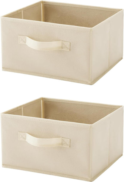 Hanging Shelf Closet Storage Organizer Removable Drawers ，Hanging Storage Organizer Hanging Sweater 2 Sock Underwear Drawers for Closet, Bedroom, Beige