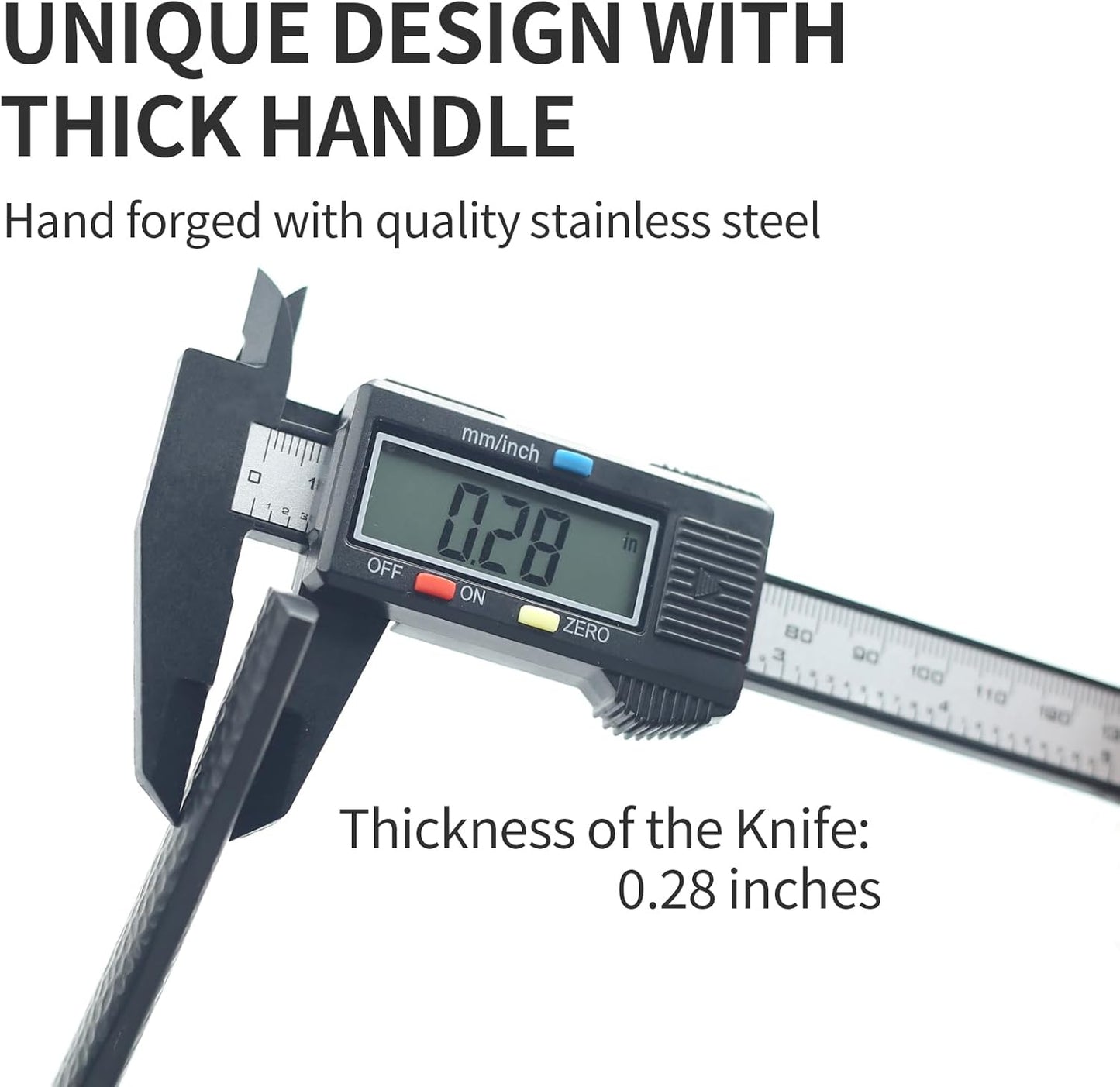 Silverware 45-Piece Matte Black Hammered Flatware Set with Serving Utensils, Stainless Steel Thick Handle Matte Polished Cutlery Set for Wedding Hotel Restaurant, Service for 8