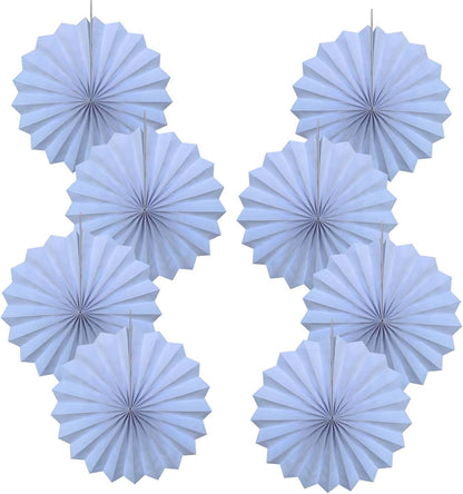 White Party Decorations,Wedding Decorations for Party Events Accessories,White Birthday Decor,Anniversary Decorations,Birthday Decorations for Men 12in Hanging Paper Fans 30 Color DIY Set(White)