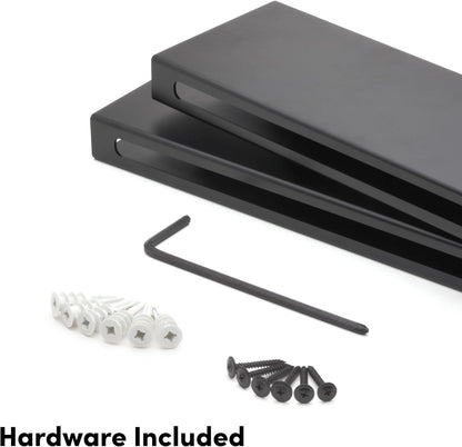 Wall Mounted Wine Rack – Metal Floating Bar Shelf with Bottle and Glass Holder, Holds 5 Bottles and 4-6 Glasses