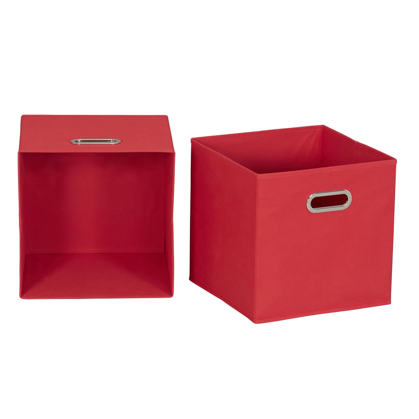 Household Essentials Foldable Fabric Storage Cubes 6-Pack – 11x11x11 Stackable Non-Woven Bins with