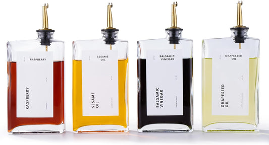 Olive Oil Dispenser for Kitchen, Cooking Oil and Vinegar Dispenser Set, Olive Oil Bottle, Soy sauce