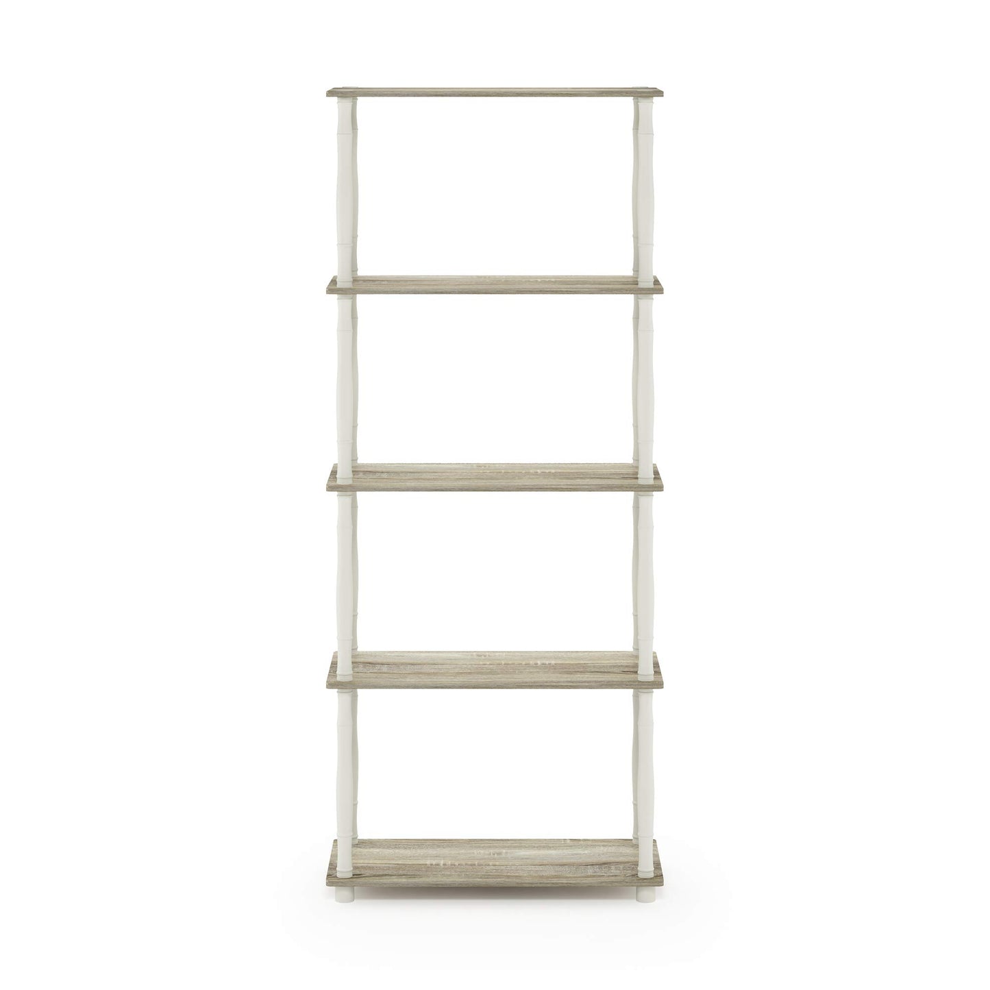 Furinno Turn-N-Tube 5-Tier Multipurpose Shelf / Display Rack / Storage Shelf / Bookshelf, Classic