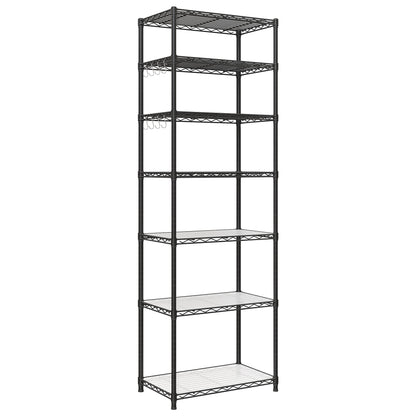 SONGMICS 7-Tier Storage Shelves, Wire Shelving Unit, Kitchen Metal Shelves, Storage Rack with