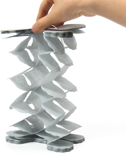 Black White-Silver Party-Decorations Streamers Garland - 157Ft Graduation Four-Leaf Clover Hanging Banner,Men Boys Birthday Engagement Wedding Baby Bridal Shower New Years Supplies Decor Hugtmr