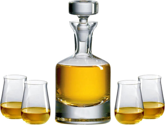 Ravenscroft Crystal | European-Made, Hand-Blown Scotch Decanter Gift Set | 1 Decanter with Stopper