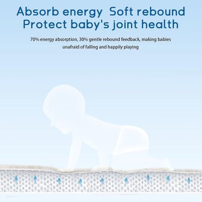 Baby Play Mat for Floor Tummy Time Mat Nursery Rug Muscle Mat Area Rug Playroom Rug Tatami Mat 13'1"x6'7" Memory Foam 1.3" Thick Crawling Mat For Babies,Toddlers, Infants, Kids,Floor Mat(Beige)