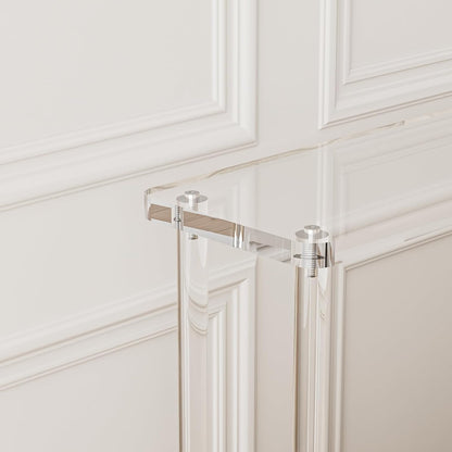 Acrylic Console Table, 2 Tier Acrylic Narrow Console Tables for Entryway,CHICUN, Square Legs, Skinny Console Table for Foyer, Sofa, Living Room,Clear