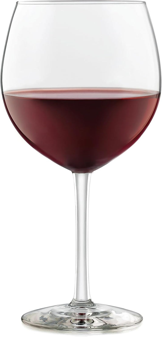 Libbey Midtown Red Wine Glass Set, 18.25 Oz Elegant Large Red Wine Glasses Set of 8, Long Stem