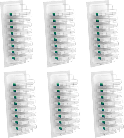 Disposable Toilet Brush with Replaceable Heads, Wall-Mounted Holder, Hygienic Bathroom Cleaning Tool (48 Box Refills)