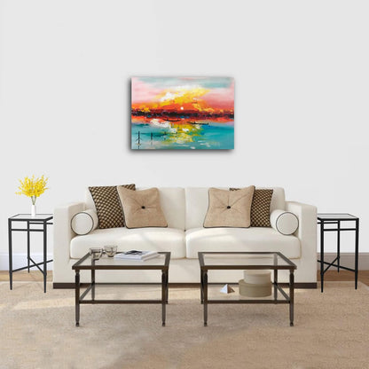 Black End Table, Rectangle Side Table with Mirrored Top, Modern Metal End Table, Small Narrow Side Table for Living Room, Balcony, 22" L x 12.4" W x 24" D