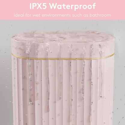 ELPHECO Sensor Trash Can 2 Gallon Waterproof Motion Sensor Trash Can, Automatic Bathroom Trash Bin, Slim Garbage Can for Dorm Room(Pink, 2 Gallon)