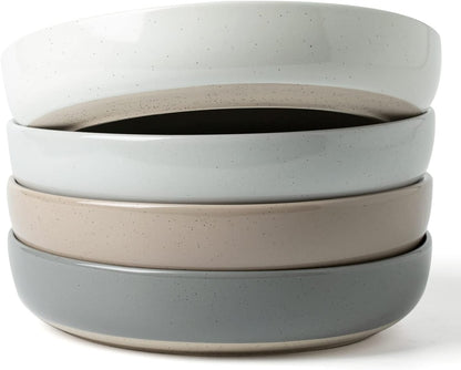 famiware Milkyway 33 oz Bowl Set, Pasta Bowls Set of 4, Salad Bowls Perfect for Your Friend for Housewarming, Thanksgiving, Christmas, Multicolor