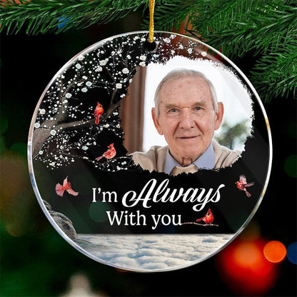 Pawfect House Custom Photo 2D Acrylic Ornament, Personalized Christmas Memorial Sympathy Gifts for Family Members, You are My Best Memory, Xmas Tree Decor, in Memory of Christmas Ornaments