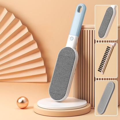 Multi-Functions Travel Lint Remover, Pet Hair Remover, Fur Remover for Dogs & Cats, Efficient Hair Collector,Pet Hairs Brush,Magic Fur Brush D (Blue)