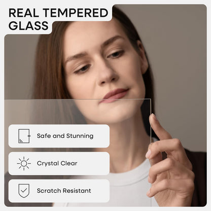 Homeforia 8x8 Picture Frame Brown, High-End Dark Oak 8 x 8 Square Brown Wood Frame with Mat 6 by 6 for Art, 8by8 Wooden Walnut Poster Frame Matted to 6x6 inch Photo, Tempered Glass, Wall Kit, Set of 1