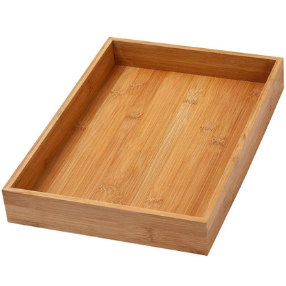 YBM Home Bamboo Drawer Organizer Storage Box for Kitchen Drawer, Junk Drawer, Office, Bedroom