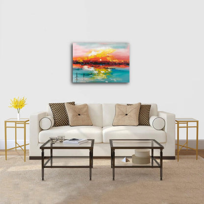 Gold End Table, Rectangle Side Table with Mirrored Top, Modern Metal End Table, Small Narrow Side Table for Living Room, Balcony, 22" L x 12.4" W x 24" D