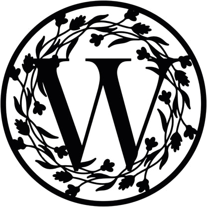 Personalized Metal Name Letter with Vines, Split Letter Monogram Wall Art Decor, Durable Steel Family Last Name, Custom Signs Indoor or Outdoor, Personalized Wedding Gifts, Housewarming Gift