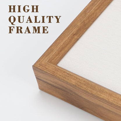 IARTTOP Large Boho Wall Art Set Of 3 Framed Mid Century Modern Wall Decor Abstract Geometric Wood Wall Art For Bedroom Living Room Office 16"x 32"