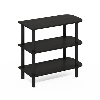 Furinno Turn-N-Tube Shoe Rack, 3-Tier Narrow Shoe Organizer, Shoe Rack Storage with Curved