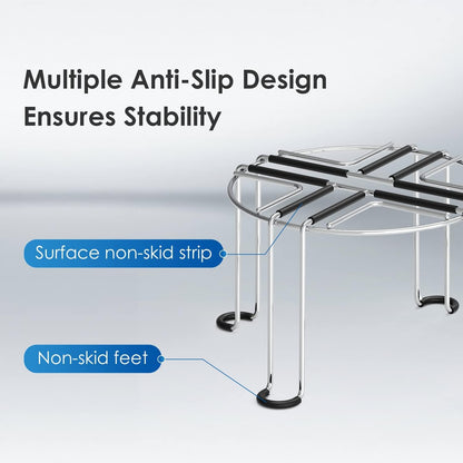 Waterdrop Water Filter Stainless Steel Stand, with Rubberized Non-Skid Feet, Replacement for Berkey® Water Filter System, King Tank Gravity-fed Water Filter System