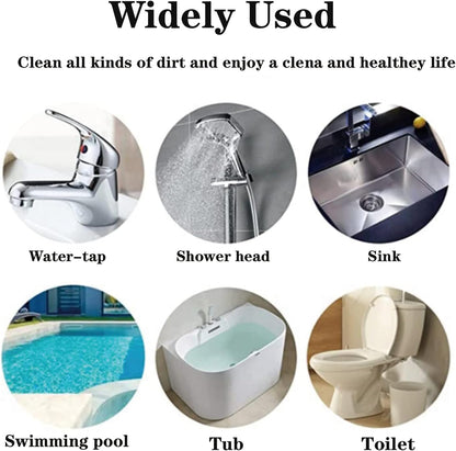 Pumice Stone Toilet Bowl Cleaner Toilet Deep Cleaning,Bathroom Cleaner Brush with Long Handle for Remove Hard Water Stains with Toilet Handle+ Pumice Stones