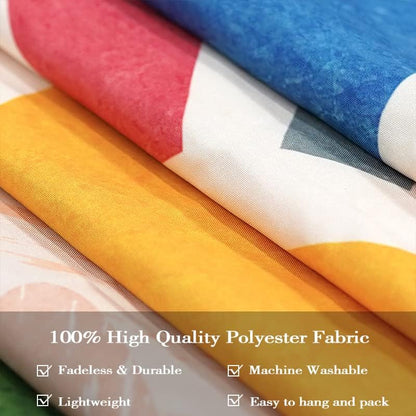 Aipon Vintage Sun Tapestry for Classroom Rainbow Boho 70s Sunshine Sunset Tapestries Wall Hanging Aesthetic Retro Tapestrys for Living Room Dorm (Yellow, 48'' × 36'')