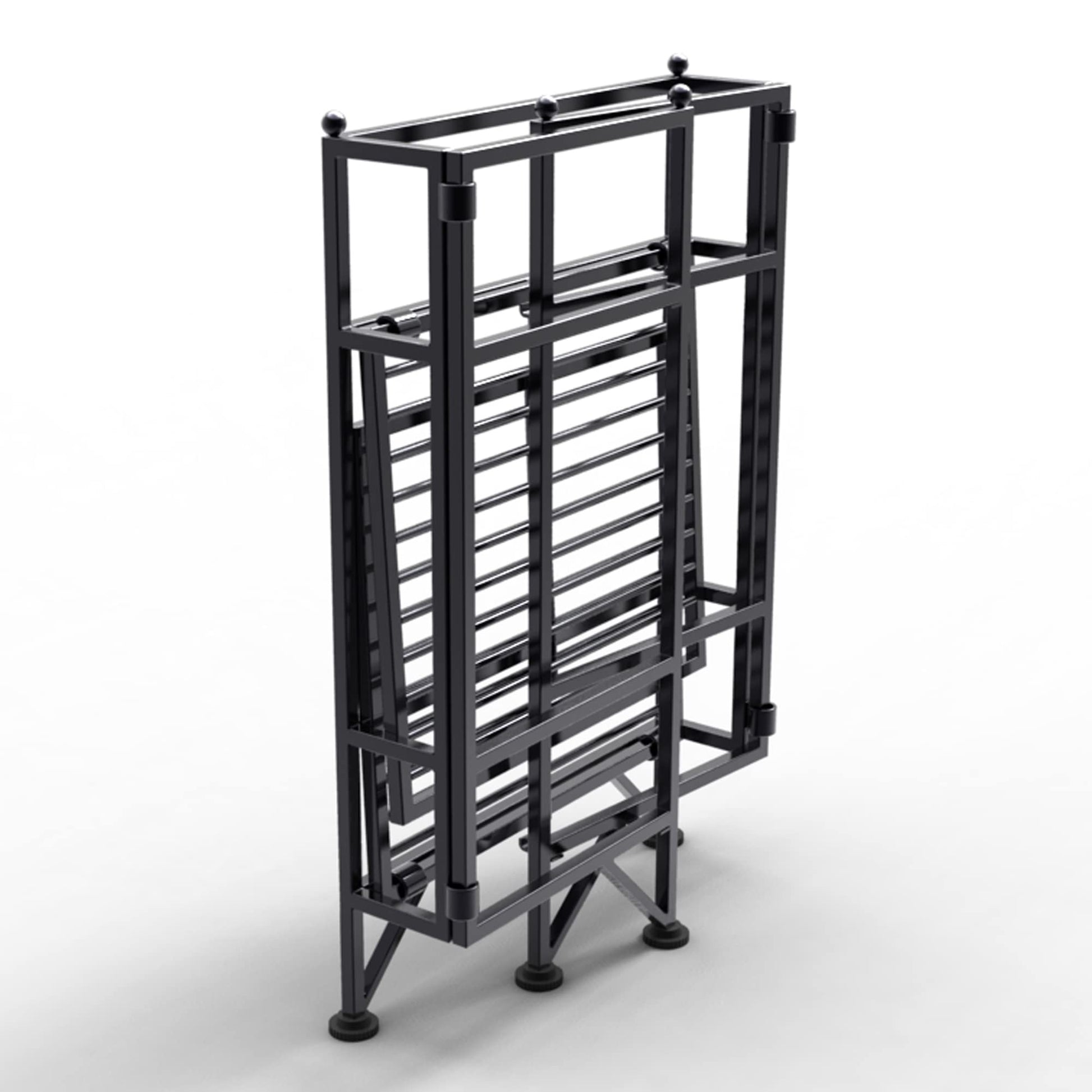 Convenience Concepts Xtra Storage Shelves - 2-Tier Folding Metal Storage Shelves, Closet Organizer