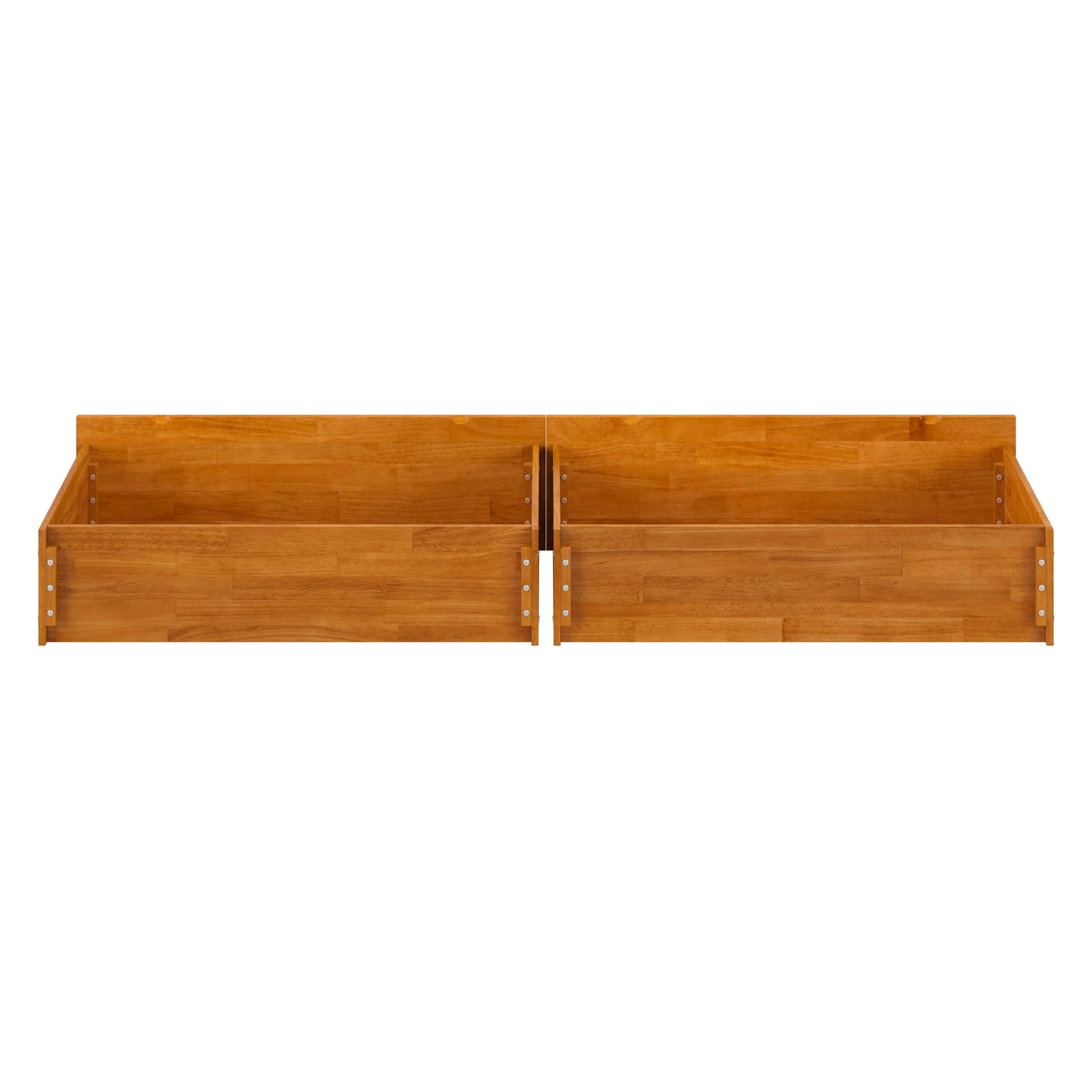 AFI Queen/King/Twin XL Under Bed Storage Drawers (Set of 2), Light Toffee