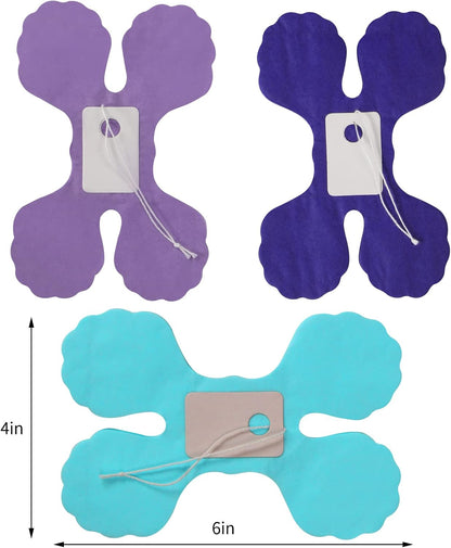 Purple-Blue Mermaid Party-Decorations Garland Streamers - 12pcs Girls Birthday Baby Shower 4-Leaf Clover Paper Streamer,Little Mermaid Theme Under The Sea Backdrop Banners Decor Ouruola