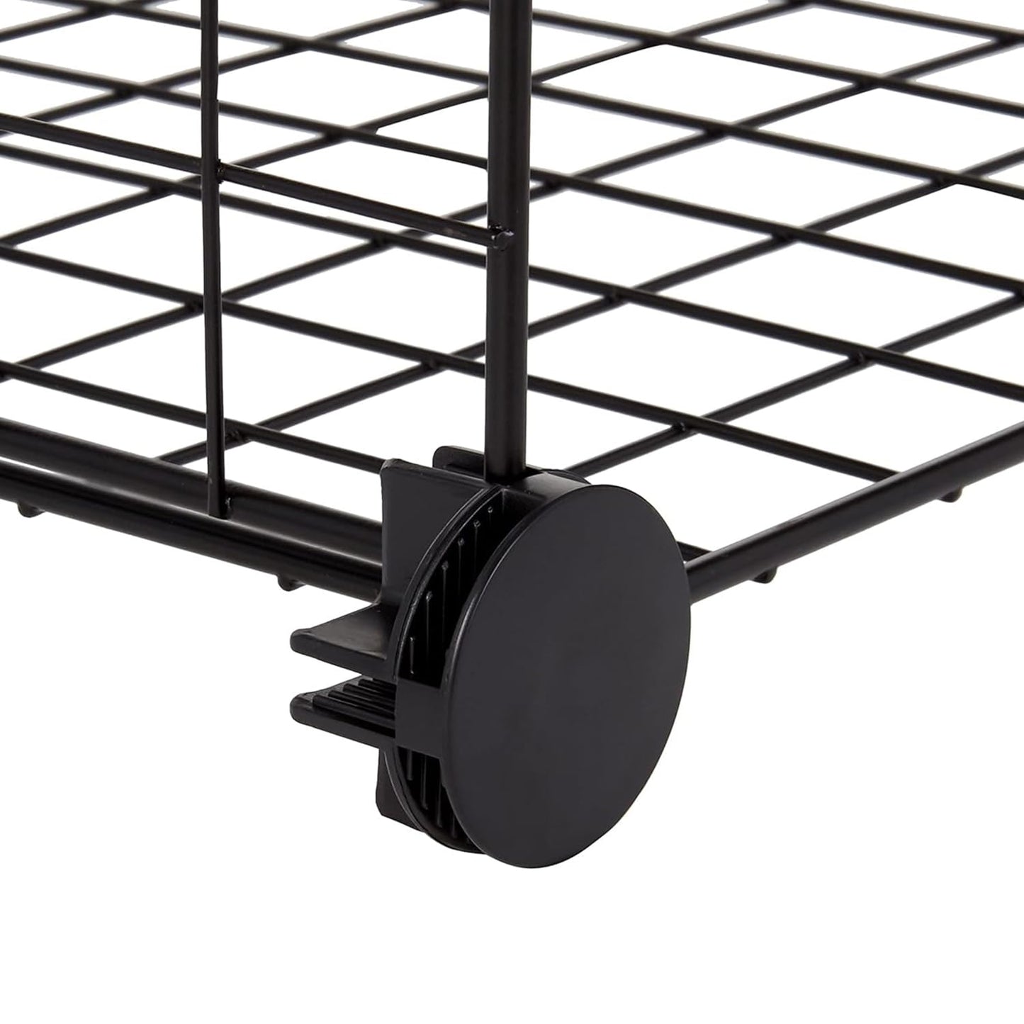Amazon Basics 4 Cube Wire Grid Storage Organizer, Closet Organizer and Shelves, Stackable