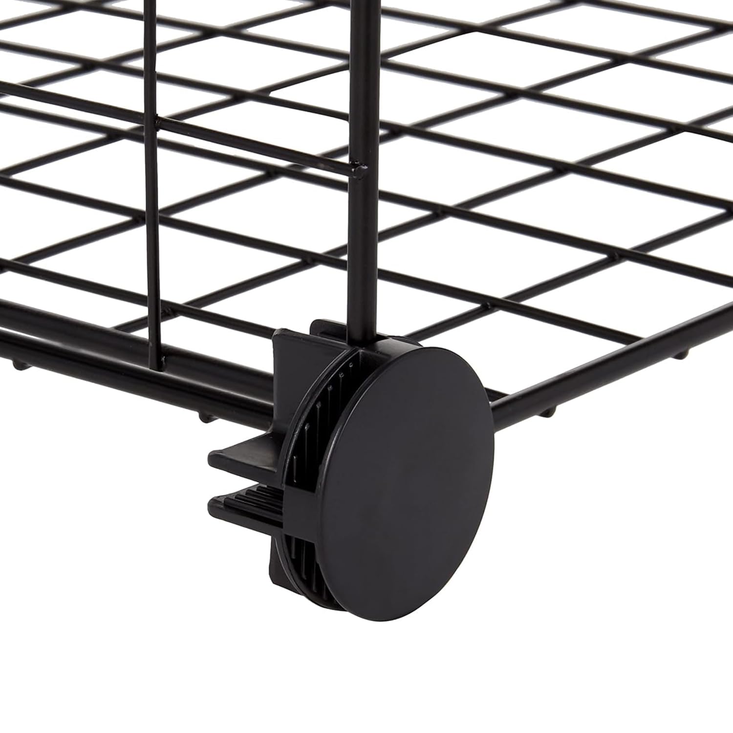 Amazon Basics 4 Cube Wire Grid Storage Organizer, Closet Organizer and Shelves, Stackable